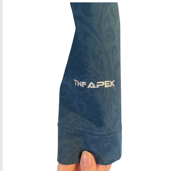 The North Face TNF Blue Patterned Apex Bionic Softshell Jacket - Picture 4 of 7